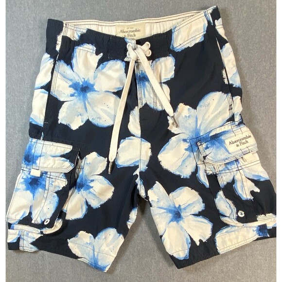 Vintage Abercrombie & Fitch Mens Board Shorts Swim Trunks Size Small - Picture 1 of 14